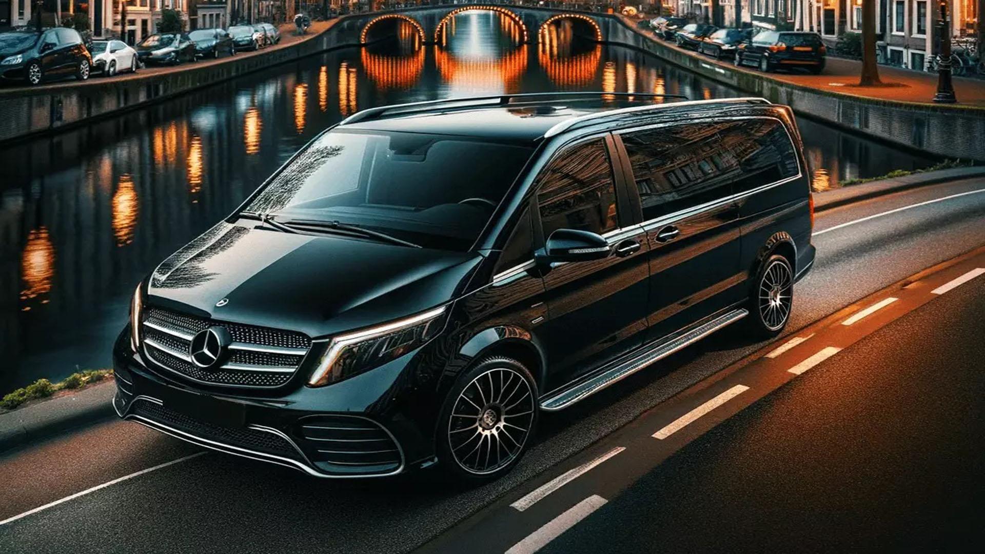 Private chauffeur Mercedes V-Class for transfers to Locarno